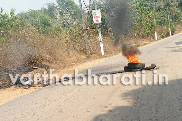 ಮುಲ್ಕಿ: ದುಷ್ಕರ್ಮಿಗಳಿಂದ ಕೆಲವೆಡೆ ಟಯರ್‌ಗೆ ಬೆಂಕಿ, ಬಸ್ ಗೆ ಕಲ್ಲು